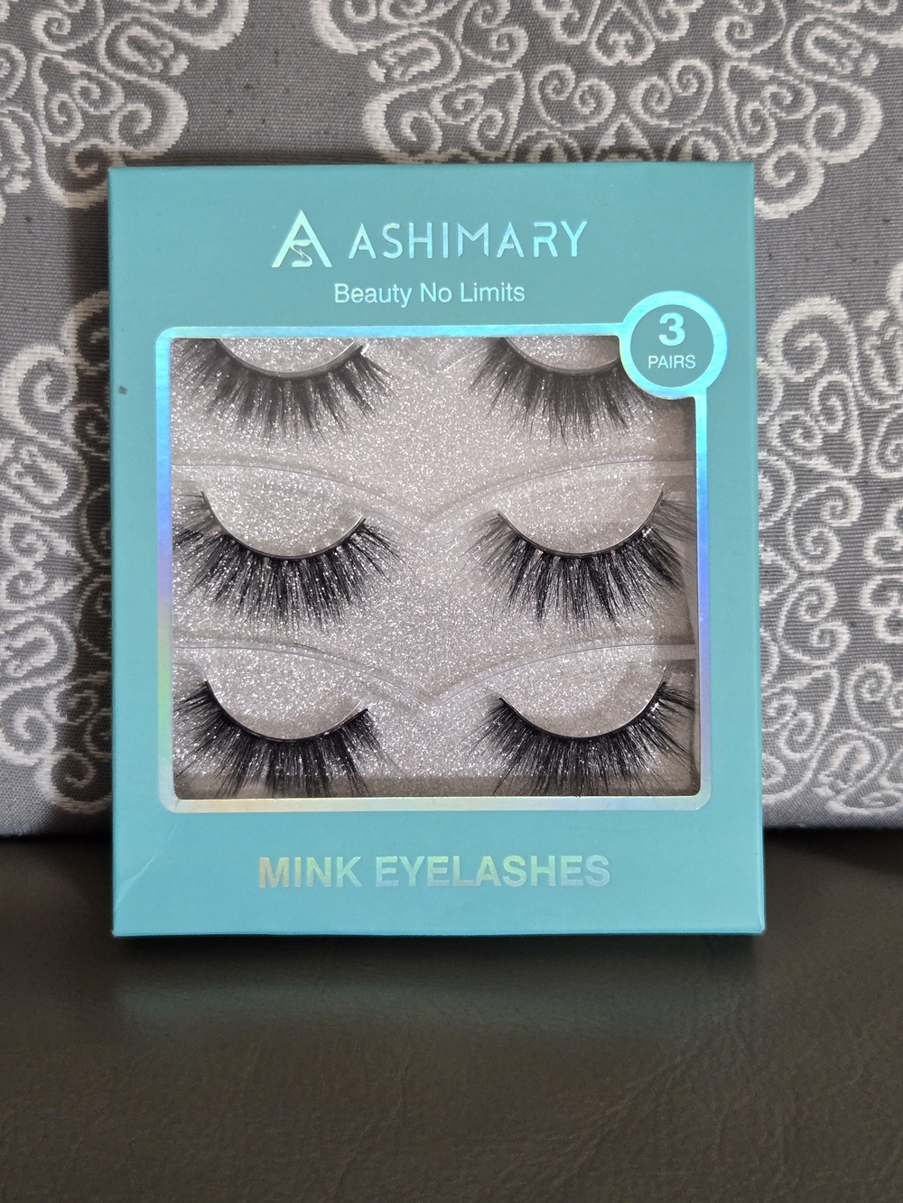 Ashimary Mink Eyelashes 3 Pairs - Turquoise Packaging